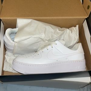 NWT AND NEVER BEEN WORN Nike Air Force 1s Sage Low (size W7)